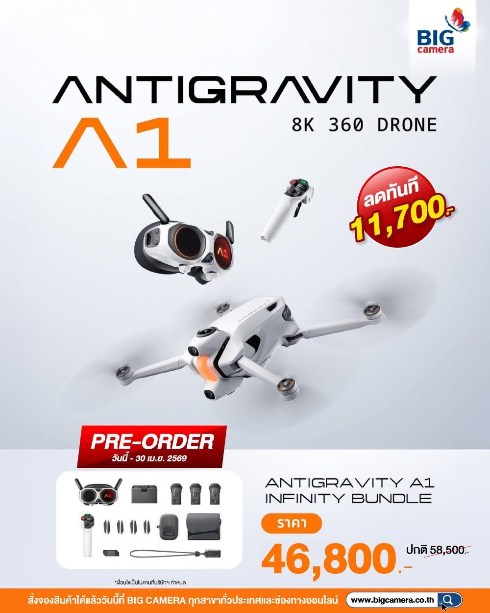 Antigravity A1 โดรนรุ่นใหม่ที่ผสานจุดเด่นของ Drone เข้ากับกล้อง 360° อย่างลงตัว