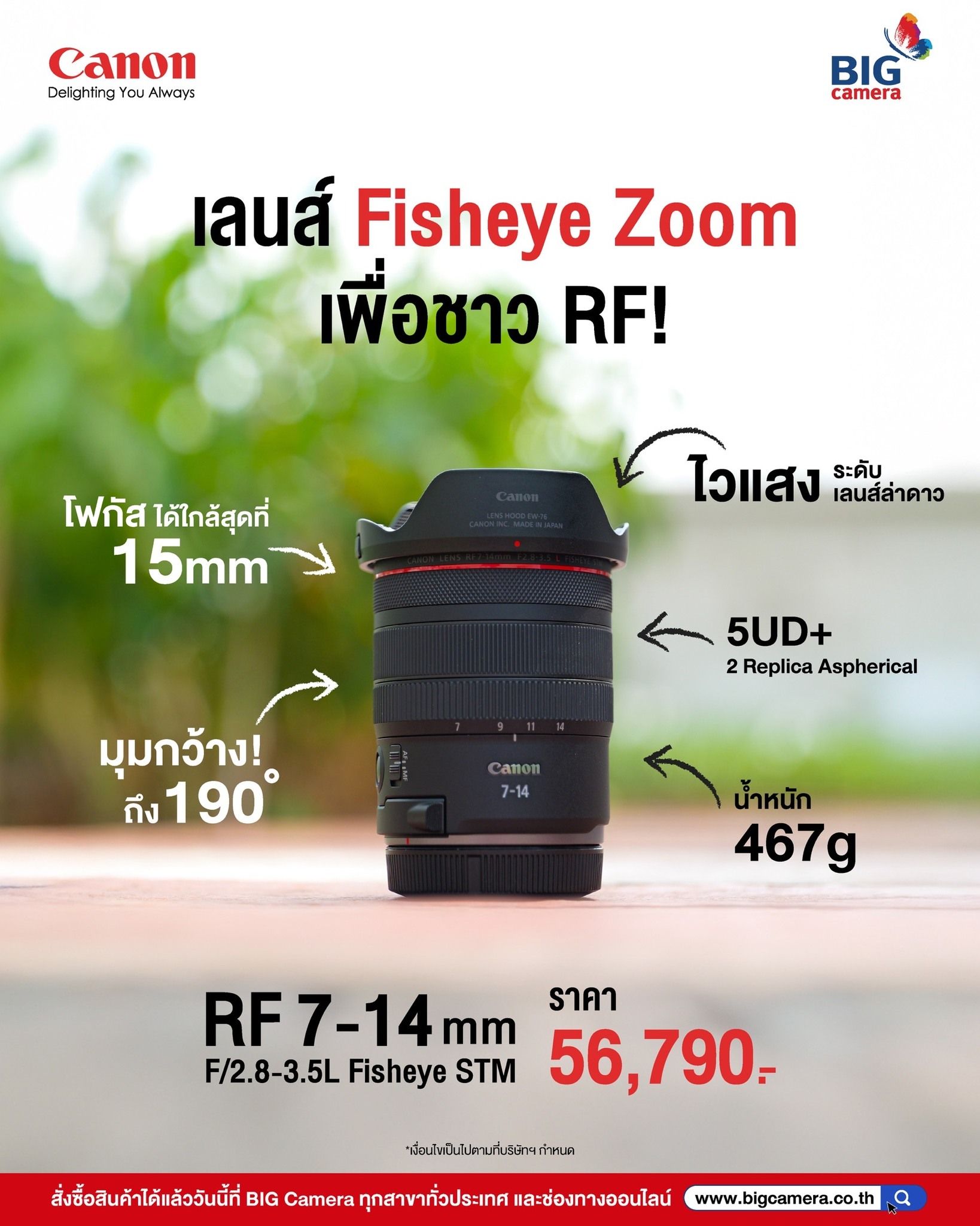 Canon RF 7-14mm f2.8-3.5 L Fisheye STM โคตรเลนส์ Fisheye 190° จาก L-Series